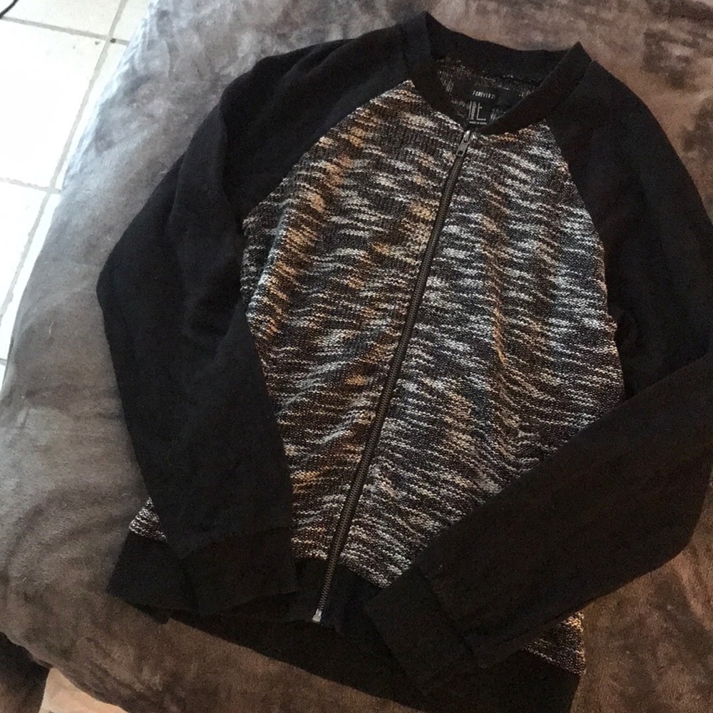 Zippered bomber jacket - Picture 3 of 6